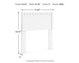 Hallityn White Twin Panel Headboard (Online Special Price) - Ornate Home