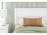 Hallityn White Twin Panel Headboard - Ornate Home