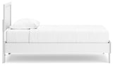 Hallityn White Twin Panel Platform Bed (Online Special Price) - Ornate Home
