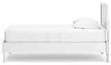 Hallityn White Twin Panel Platform Bed (Online Special Price) - Ornate Home