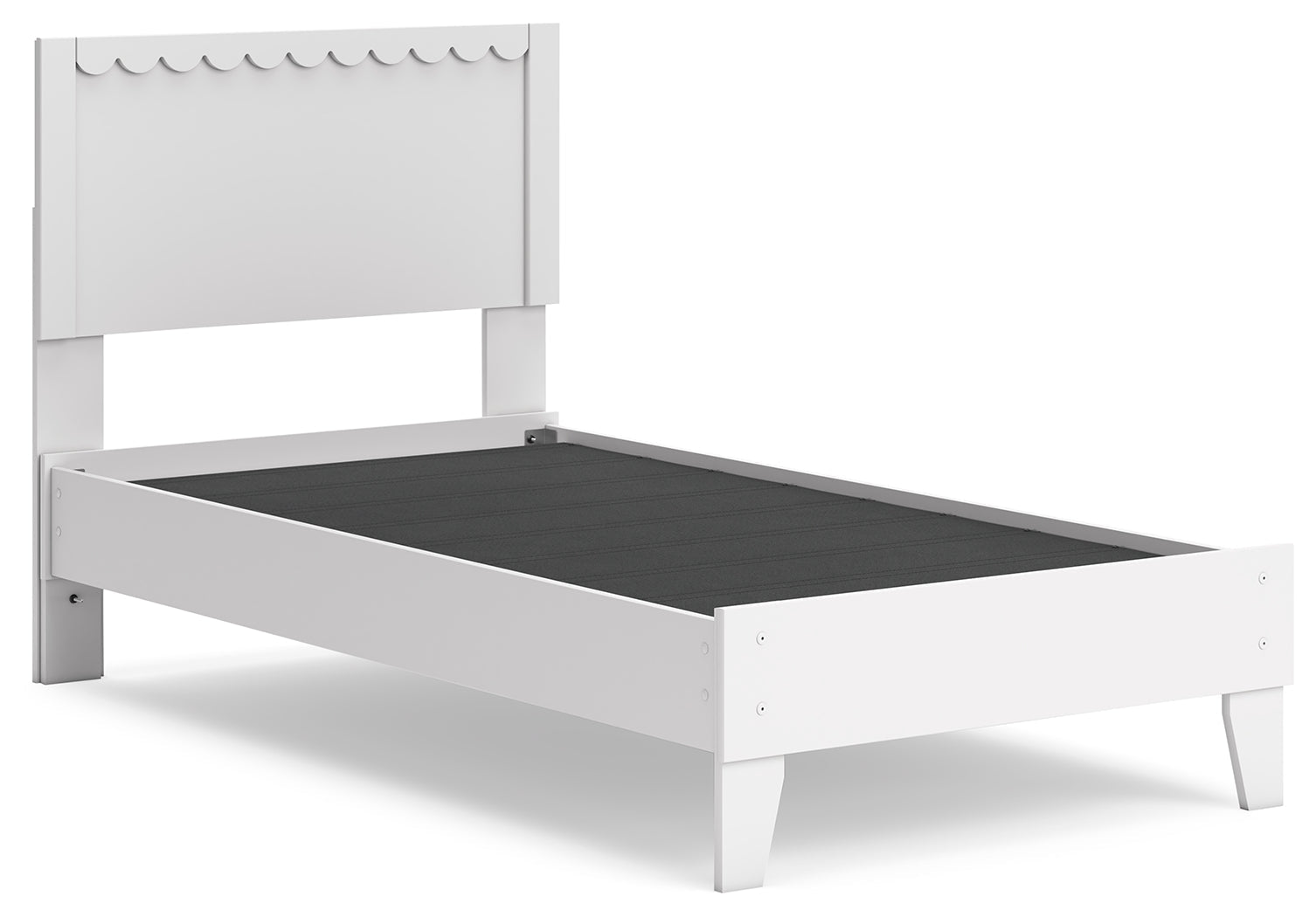 Hallityn White Twin Panel Platform Bed (Online Special Price) - Ornate Home