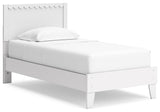 Hallityn White Twin Panel Platform Bed (Online Special Price) - Ornate Home