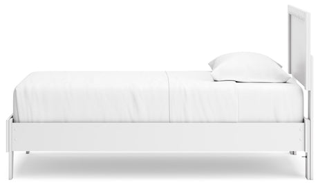 Hallityn White Twin Panel Platform Youth Bed - Ornate Home