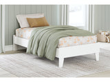 Hallityn White Twin Platform Bed - Ornate Home
