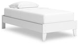 Hallityn White Twin Platform Bed - Ornate Home