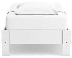Hallityn White Twin Platform Bed - Ornate Home