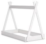 Hallityn White Twin Tent Bed - Ornate Home