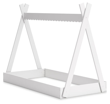 Hallityn White Twin Tent Bed - Ornate Home