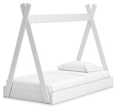Hallityn White Twin Tent Bed - Ornate Home