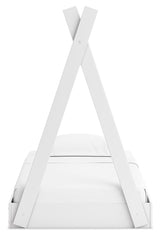 Hallityn White Twin Tent Bed - Ornate Home