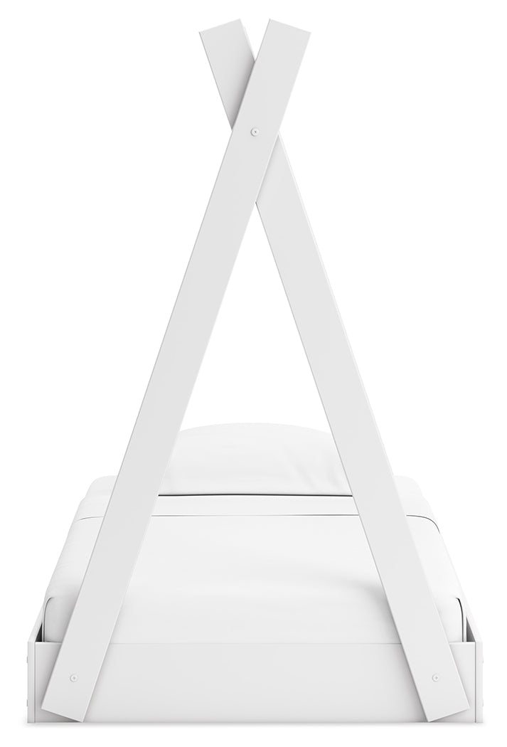 Hallityn White Twin Tent Bed - Ornate Home