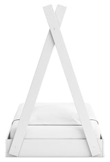 Hallityn White Twin Tent Bed - Ornate Home
