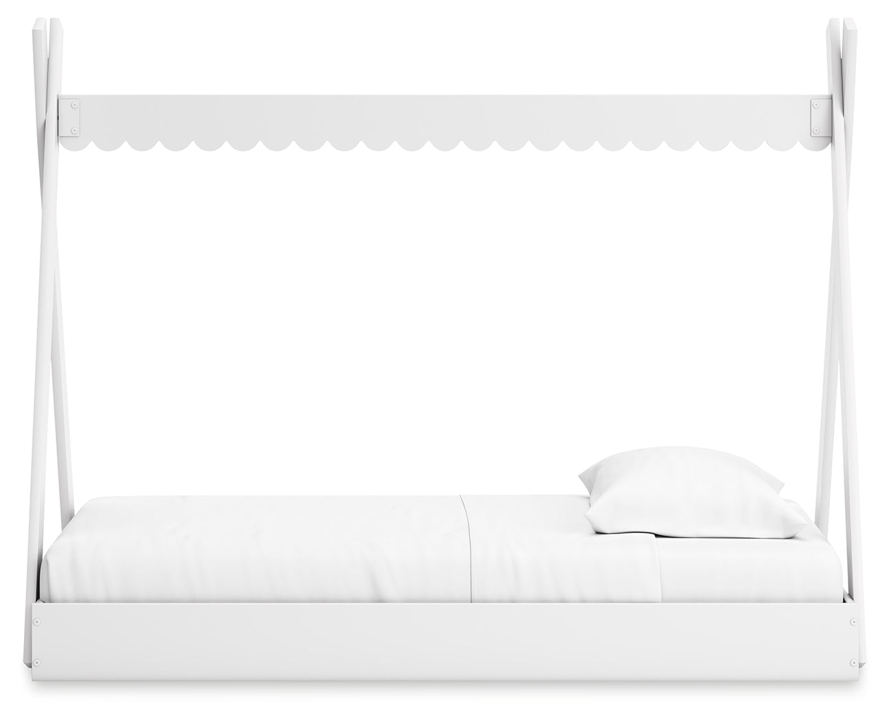 Hallityn White Twin Tent Bed - Ornate Home