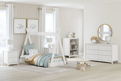 Hallityn White Twin Tent Bed - Ornate Home