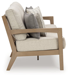 Hallow Creek Driftwood Outdoor Sofa with Cushion - Ornate Home