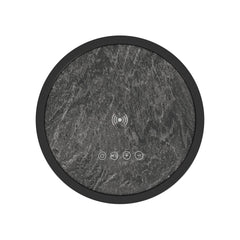 Halo Black Round Smart End Table - Ornate Home