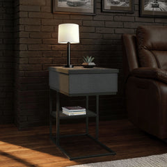 Halo Black Smart C-Table - Ornate Home