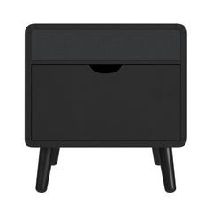 Halo Black Square Smart End Table - Ornate Home