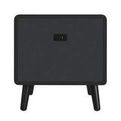 Halo Black Square Smart End Table - Ornate Home