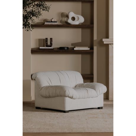 Halston Flecked Oat Lounge Chair - Ornate Home