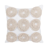 Halston Ivory 22x22 Throw Pillow (Set of 2) - Ornate Home