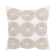 Halston Ivory 22x22 Throw Pillow (Set of 2) - Ornate Home