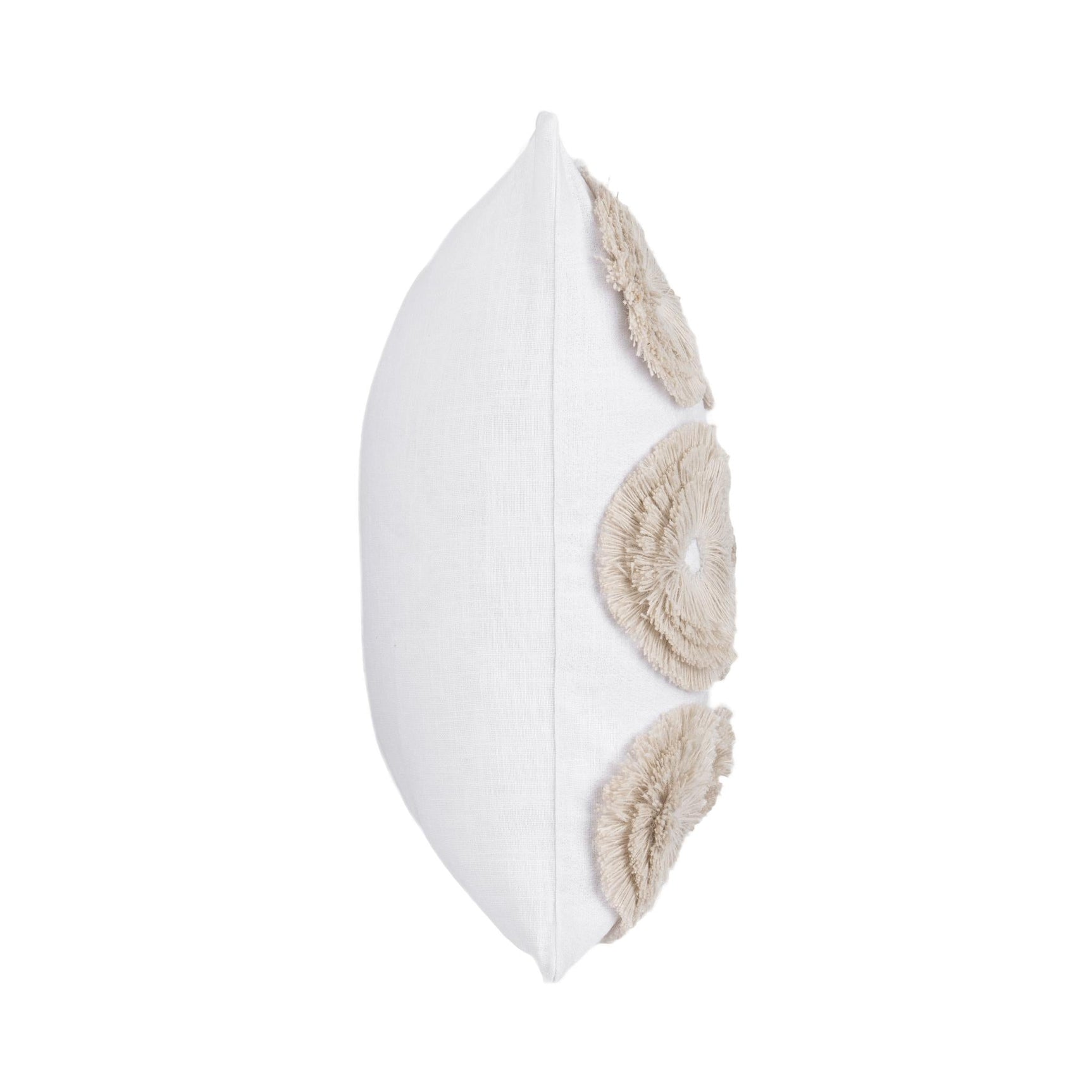 Halston Ivory 22x22 Throw Pillow (Set of 2) - Ornate Home