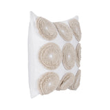 Halston Ivory 22x22 Throw Pillow (Set of 2) - Ornate Home