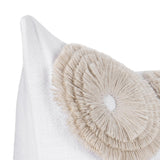 Halston Ivory 22x22 Throw Pillow (Set of 2) - Ornate Home