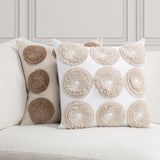 Halston Ivory 22x22 Throw Pillow (Set of 2) - Ornate Home