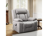 Halston Light Gray Power Lift Recliner - Ornate Home