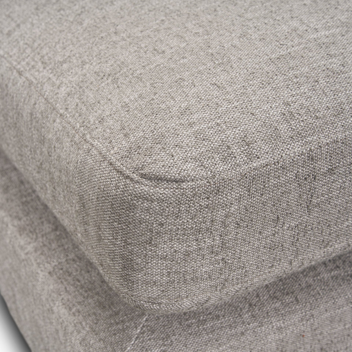 Halston Light Gray Small Ottoman Performance Fabric - Ornate Home