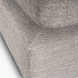 Halston Light Gray Small Ottoman Performance Fabric - Ornate Home