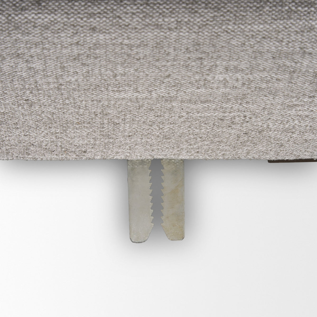 Halston Light Gray Small Ottoman Performance Fabric - Ornate Home