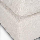 Halston Oatmeal Large Ottoman Performance Fabric - Ornate Home