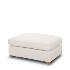 Halston Oatmeal Small Ottoman Performance Fabric - Ornate Home