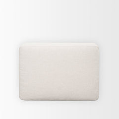 Halston Oatmeal Small Ottoman Performance Fabric - Ornate Home