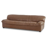 Halston Tan Leather Sofa - Ornate Home