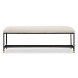 Halston White Upholstered Bench - Ornate Home