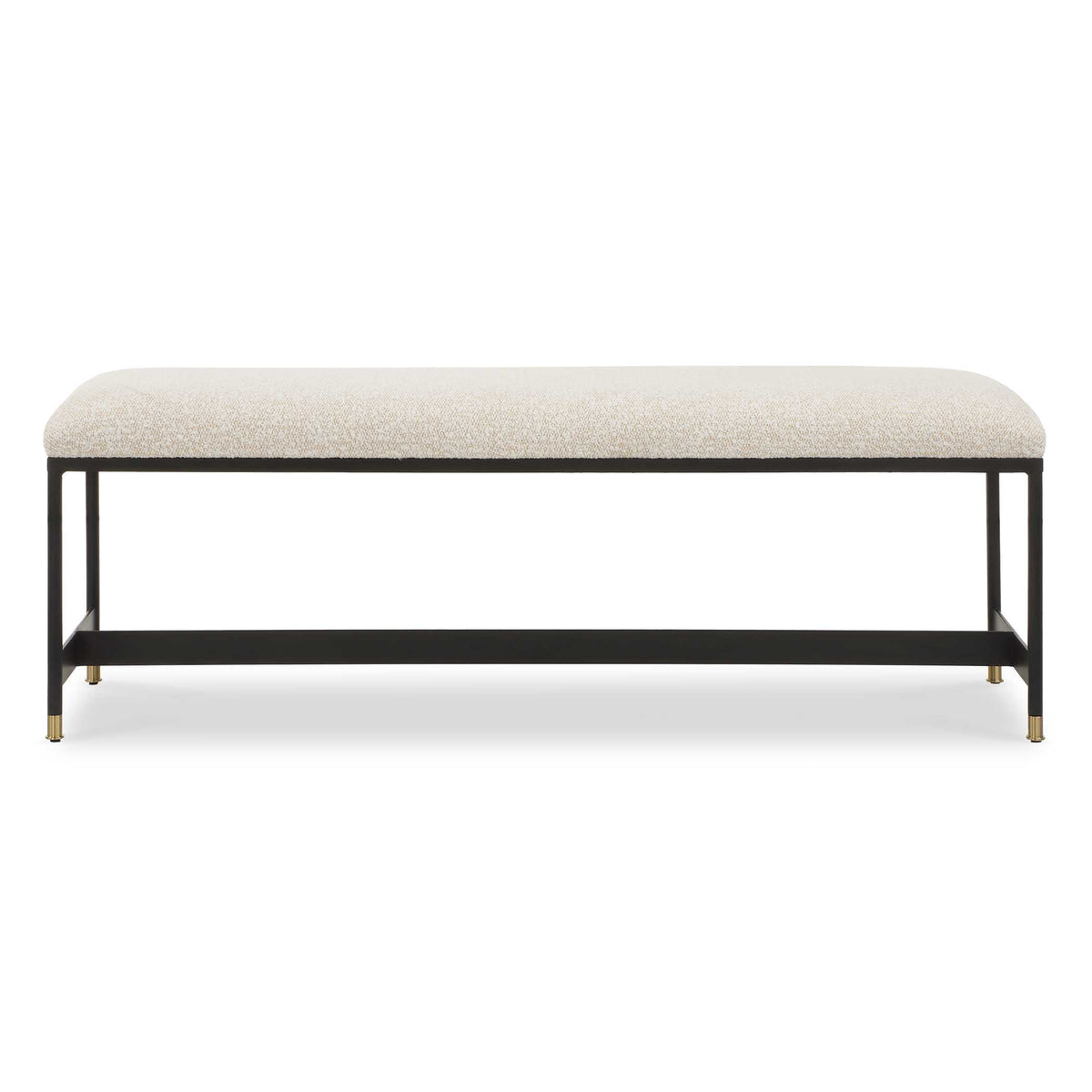 Halston White Upholstered Bench - Ornate Home