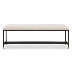 Halston White Upholstered Bench - Ornate Home