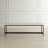 Halston White Upholstered Bench - Ornate Home