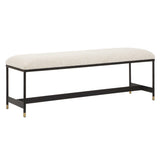 Halston White Upholstered Bench - Ornate Home