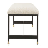 Halston White Upholstered Bench - Ornate Home