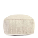 Halter White Ivory Pouf - Ornate Home