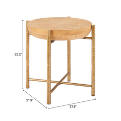 Halva Natural Side Table - Ornate Home