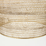 Halycon Gold Mesh and Iron Pendant Light - Ornate Home