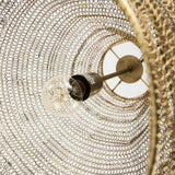 Halycon Gold Mesh and Iron Pendant Light - Ornate Home