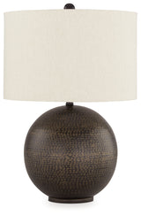 Hambell Black/Gold Finish Table Lamp - Ornate Home