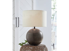 Hambell Black/Gold Table Lamp (Set of 2) - Ornate Home